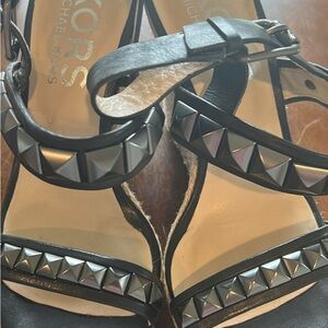 Michael Kors Black Studded Sandals